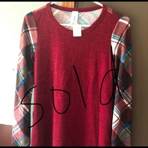 Burgundy/reddish Long sleeve shirt (Brand new)
